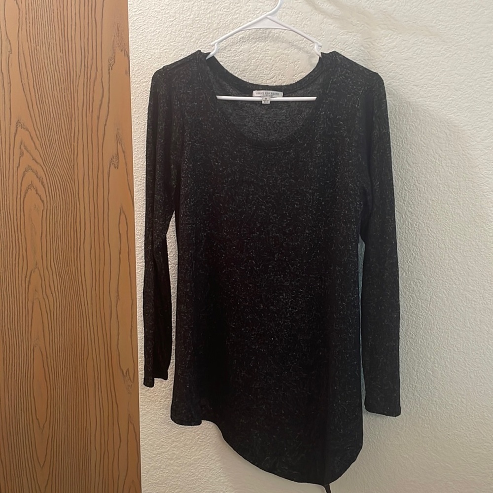 Green Envelope Dark Gray Asymmetrical Tunic Size Medium